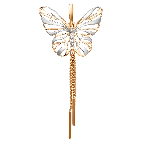 Подвеска из золота с камнем Фианит фото, цены