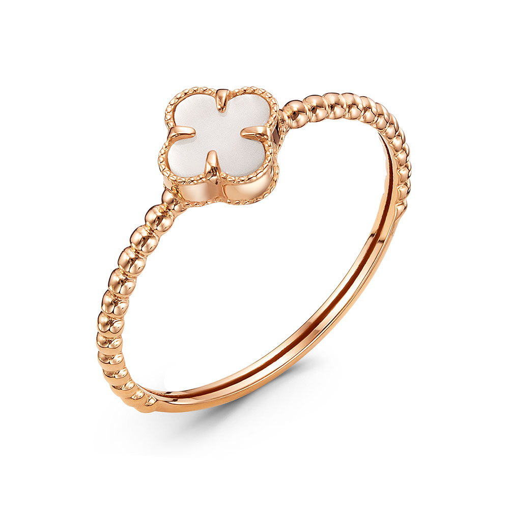 Кольцо из золота с камнем Перламутр фото, цены