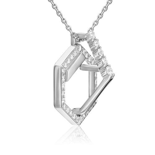 Подвеска из серебра с камнем Фианит фото, цены