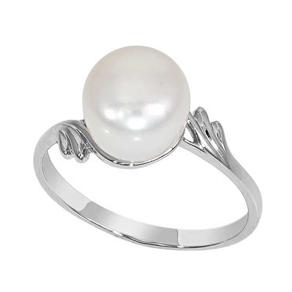 Кольцо из серебра с камнем Жемчуг фото, цены