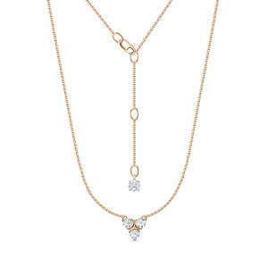 Колье из золота с камнем Фианит фото, цены