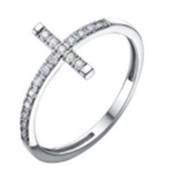 Кольцо из серебра с камнем Фианит фото, цены