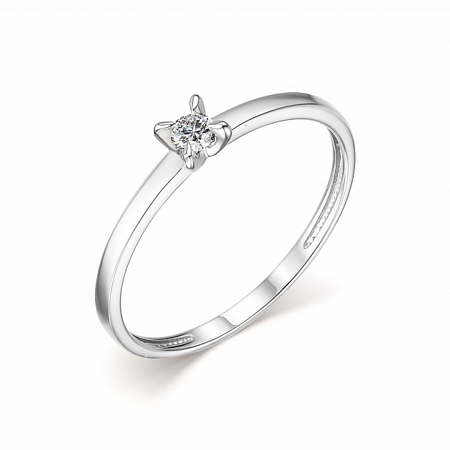 Кольцо из золота с камнем Бриллиант фото, цены