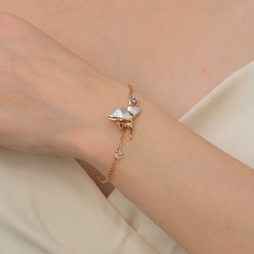 Браслет из золота с камнем Топаз фото, цены