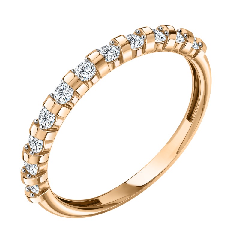 Кольцо из золота с камнем Фианит фото, цены