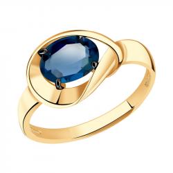 Кольцо из золота с камнем Гранат фото, цены