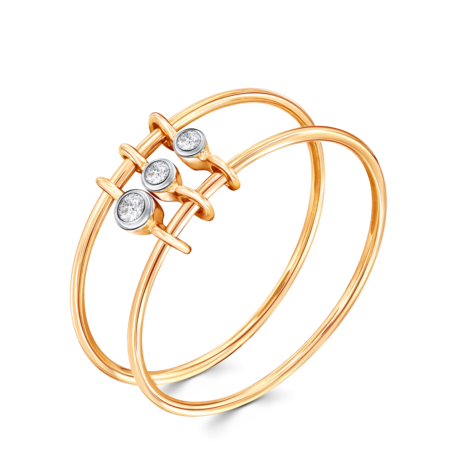 Кольцо из золота с камнем Фианит фото, цены