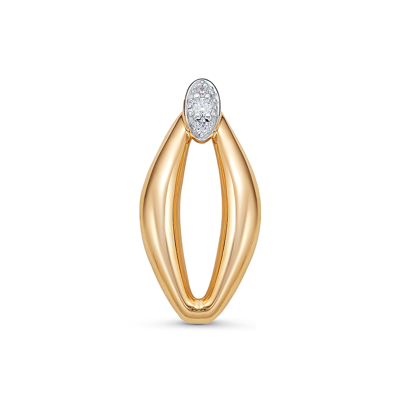 Подвеска из золота с камнем Фианит фото, цены