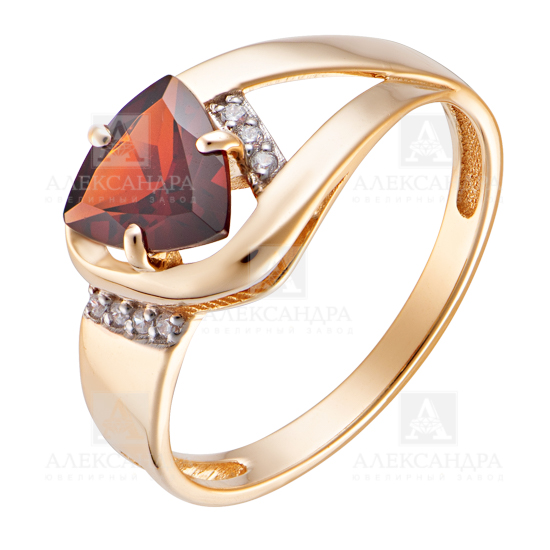 Кольцо из золота с камнем Фианит, Ситалл фото, цены