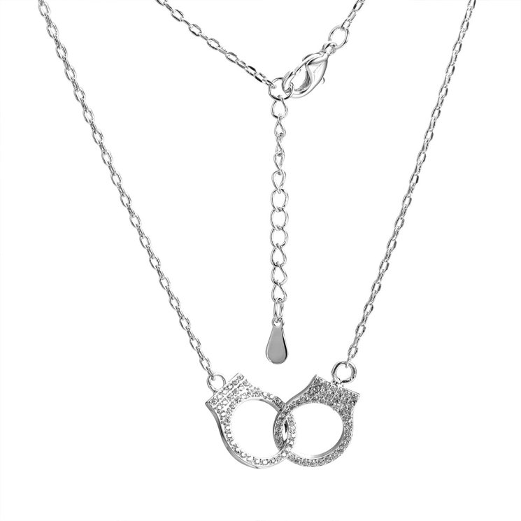 Колье из серебра с камнем Фианит фото, цены