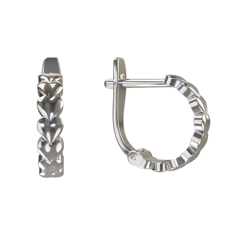 Серьги из серебра без вставок фото, цены