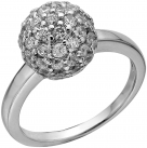 Кольцо из серебра с камнем Циркон фото, цены