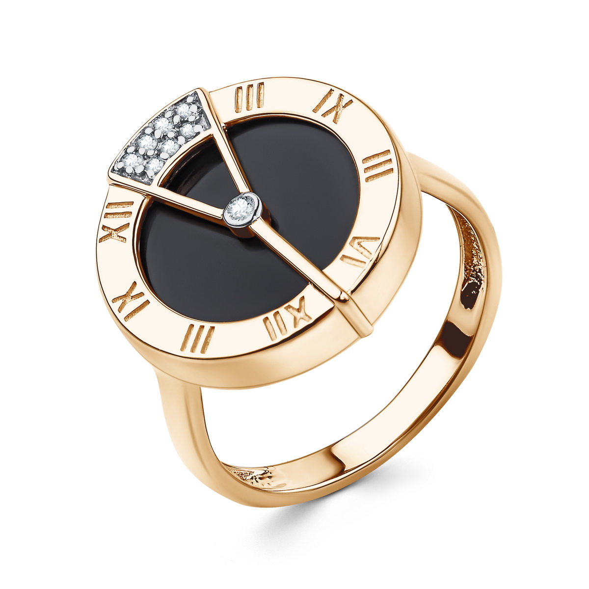 Кольцо из серебра с камнем Фианит, Перламутр фото, цены