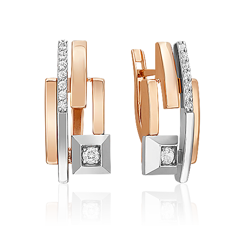 Серьги из золота с камнем Топаз фото, цены