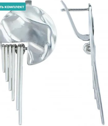 Серьги из серебра фото, цены