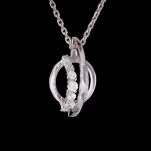 Подвеска из серебра с камнем Фианит фото, цены