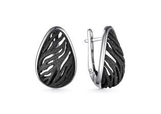 Серьги из серебра с камнем вставками эмали фото, цены