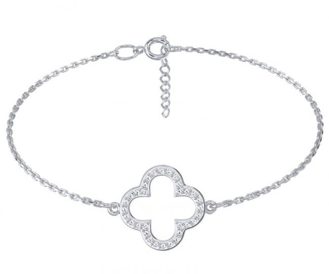 Браслет из серебра с камнем Фианит фото, цены