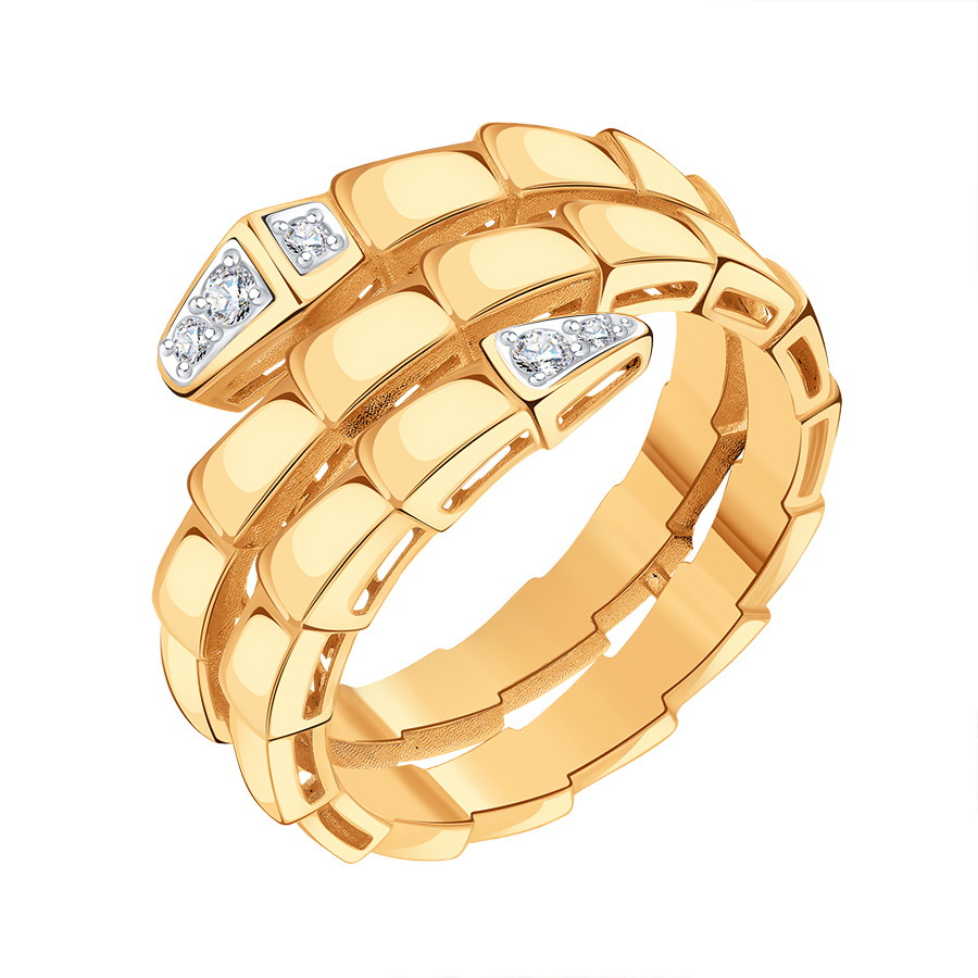 Кольцо из золота с камнем Бриллиант фото, цены