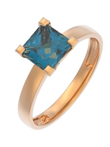 Кольцо из золота с камнем Топаз фото, цены