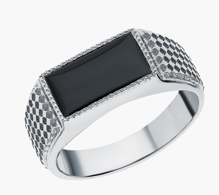 Печатка из серебра с камнем Фианит фото, цены