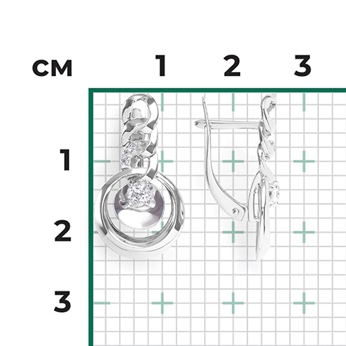 Серьги из золота с камнем Топаз фото, цены