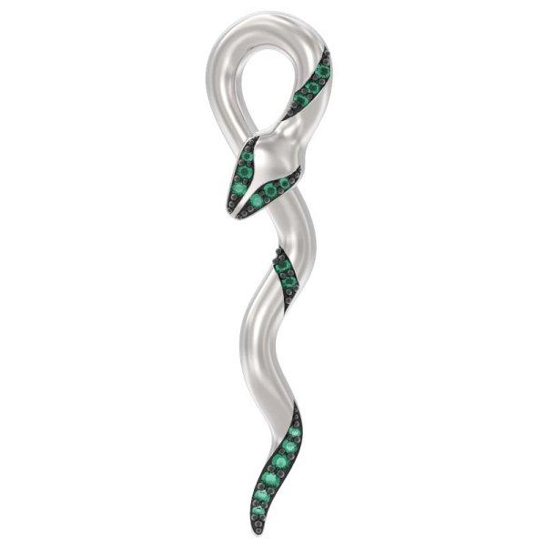 Кулон из серебра с камнем Нанокристалл фото, цены