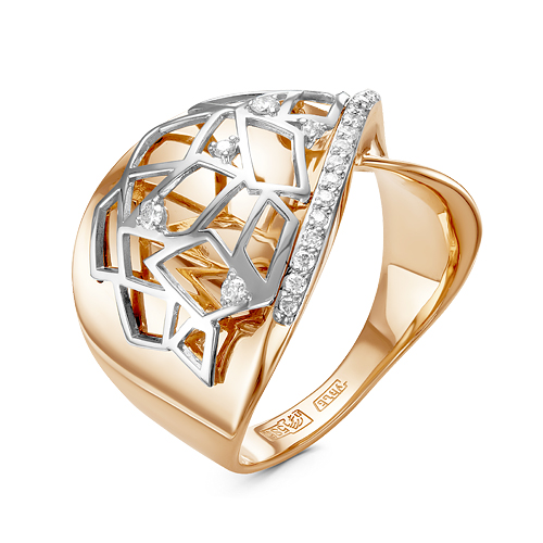 Кольцо из золота с камнем Бриллиант фото, цены