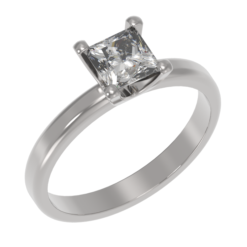 Кольцо из серебра с камнем Фианит фото, цены