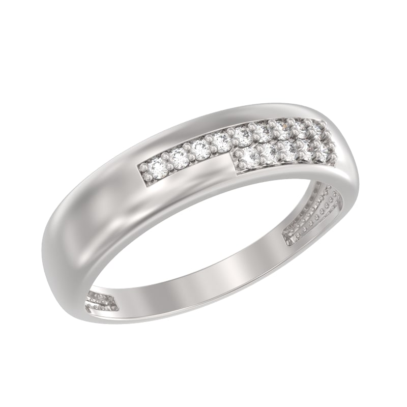 Кольцо из серебра с камнем Фианит фото, цены