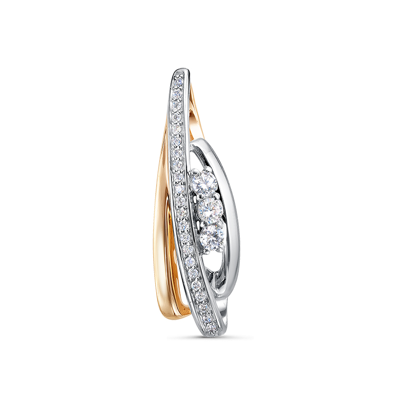 Подвеска из золота с камнем Фианит фото, цены