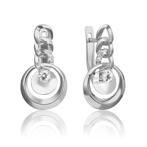 Серьги из золота с камнем Топаз фото, цены