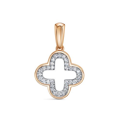 Подвеска из золота с камнем Фианит фото, цены