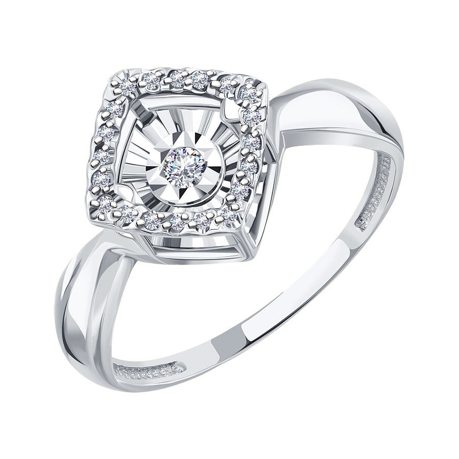 Кольцо из золота с камнем Бриллиант,  фото, цены