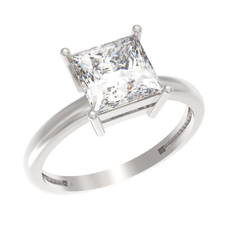 Кольцо из серебра с камнем Фианит фото, цены