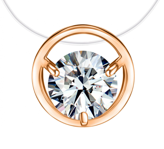 Подвеска из золота с камнем Фианит фото, цены