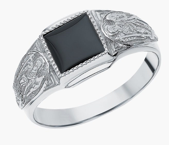 Печатка из серебра с камнем Фианит фото, цены