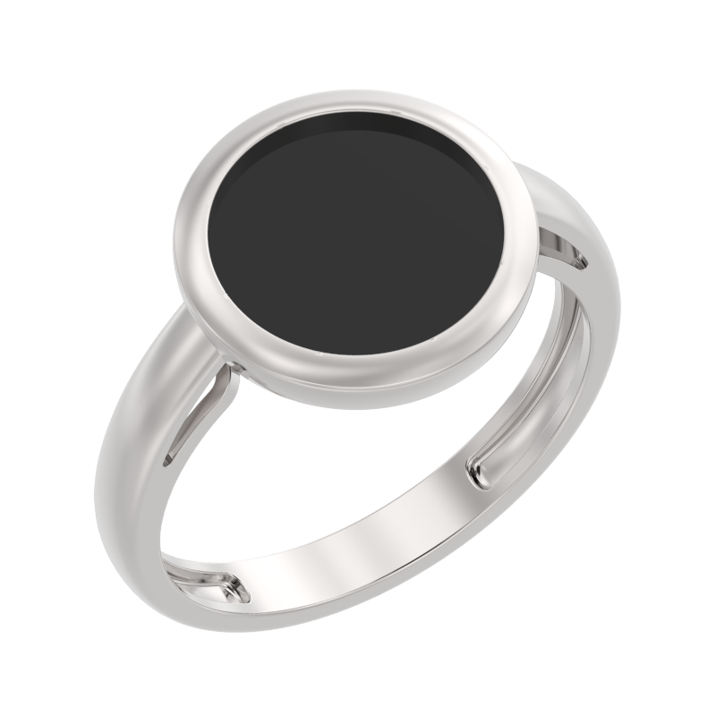 Кольцо из серебра с камнем Агат фото, цены