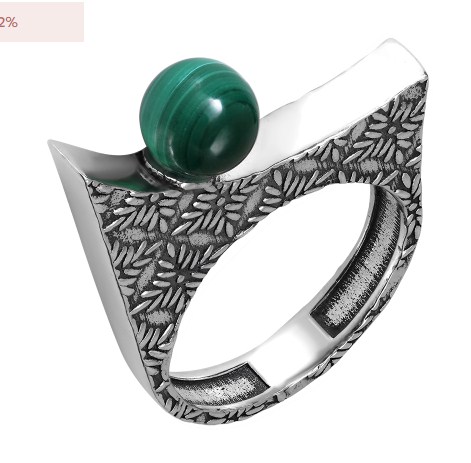 Кольцо из серебра с камнем Жемчуг фото, цены