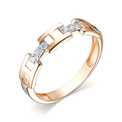 Кольцо из золота с камнем Фианит фото, цены