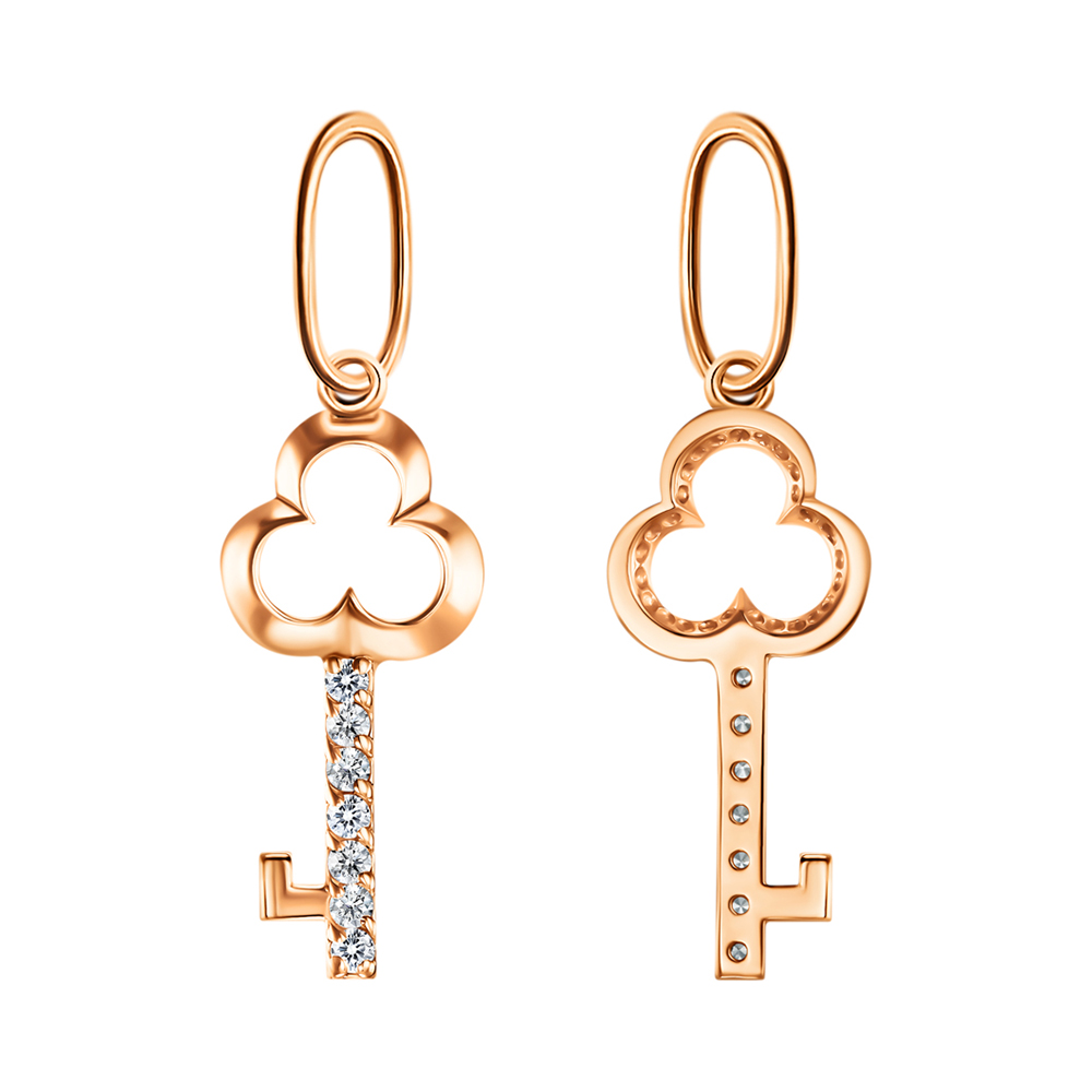 Подвеска из золота с камнем Фианит фото, цены