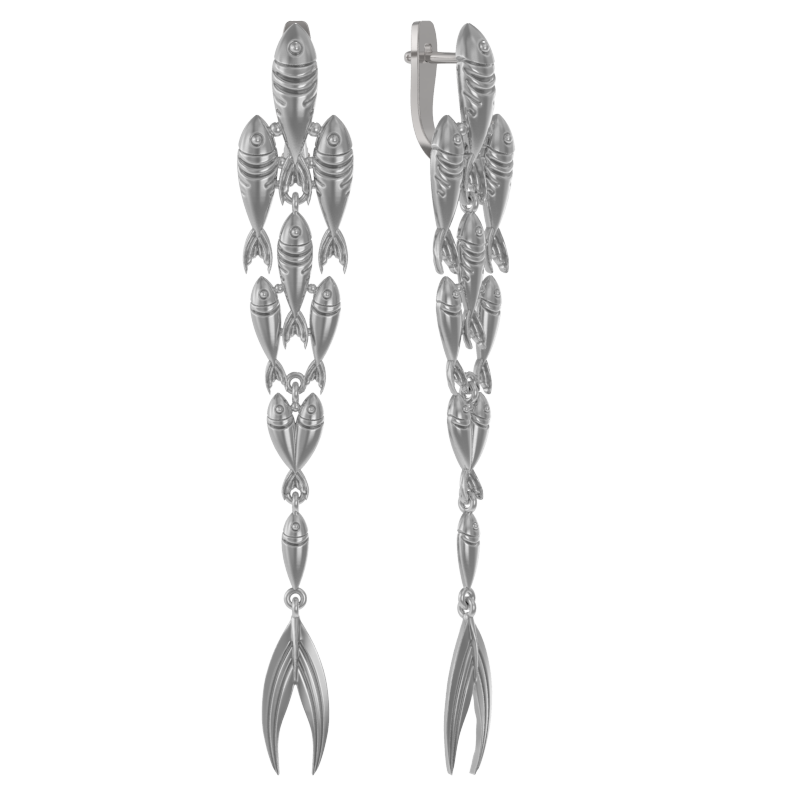 Серьги из серебра без вставок фото, цены