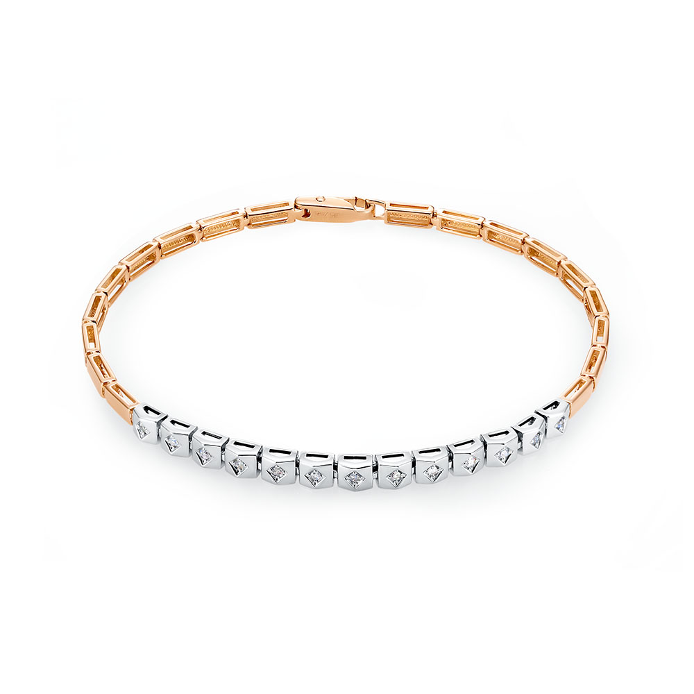 Браслет из золота с камнем Бриллиант фото, цены