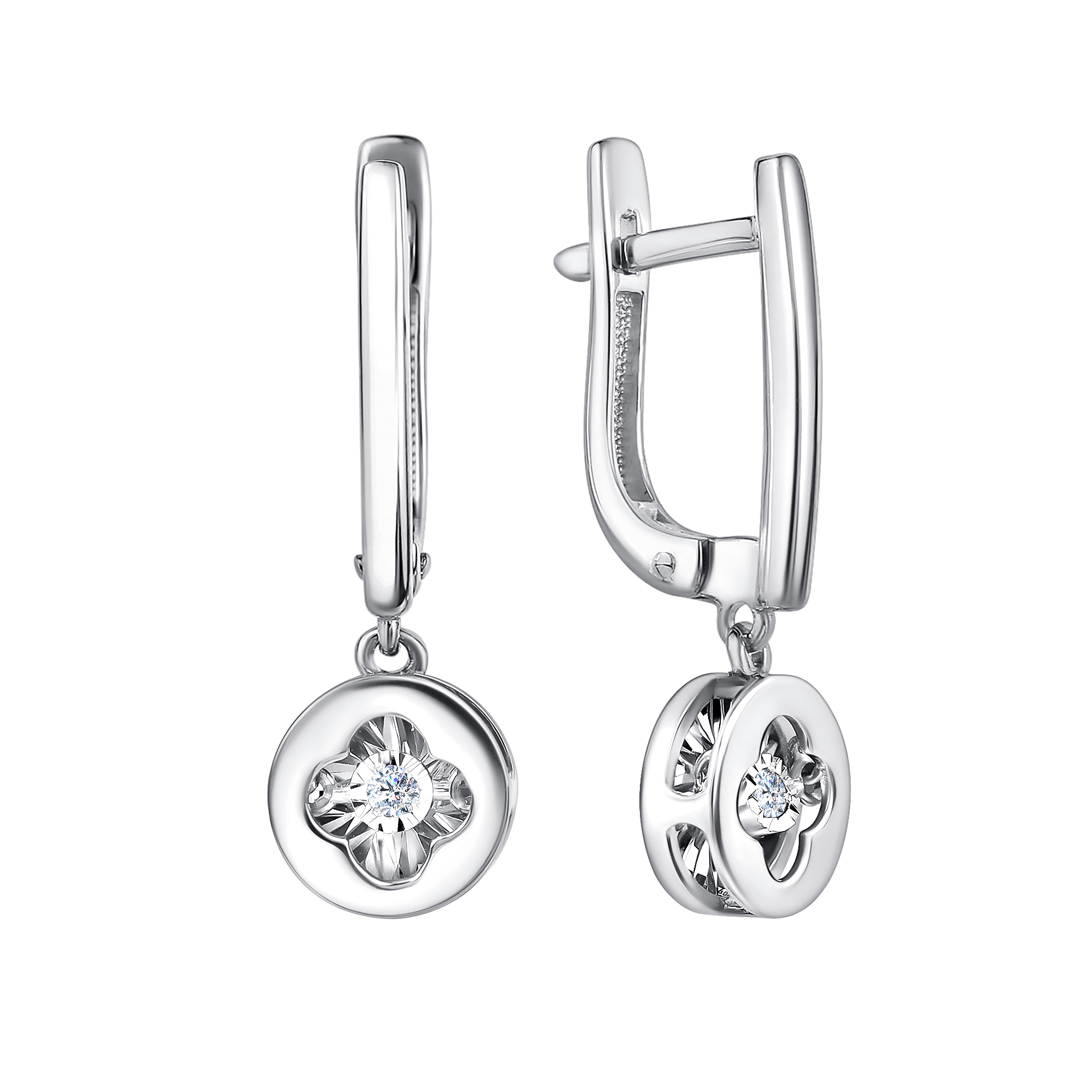 Серьги из золота с камнем  фото, цены