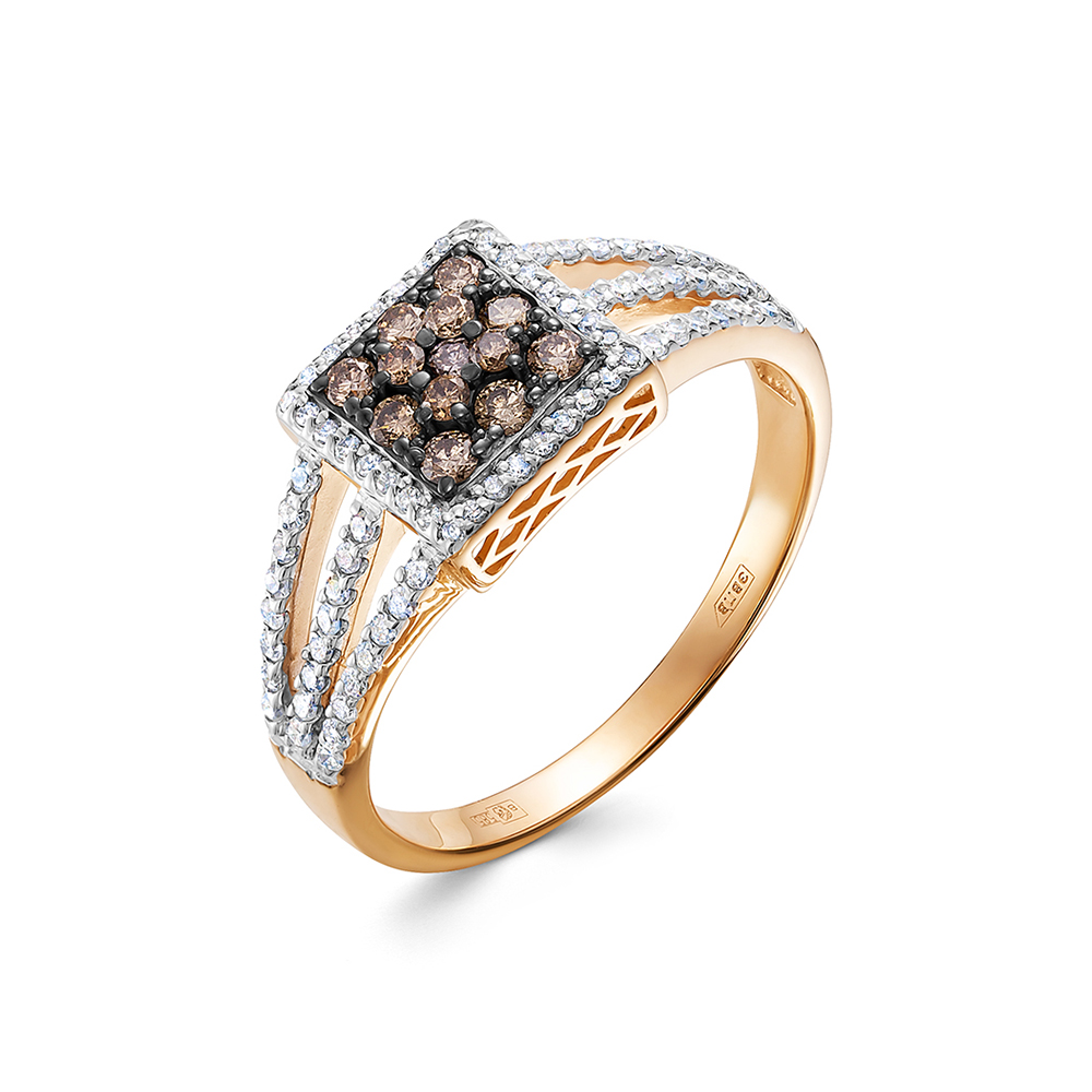 Кольцо из золота с камнем Бриллиант фото, цены