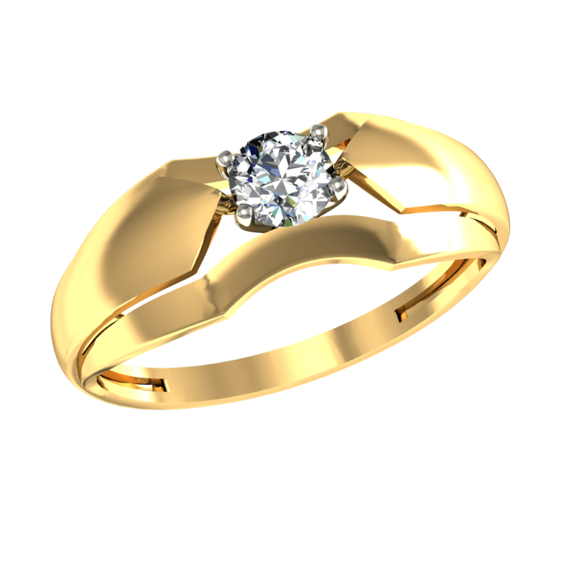 Кольцо из золота с камнем Фианит фото, цены