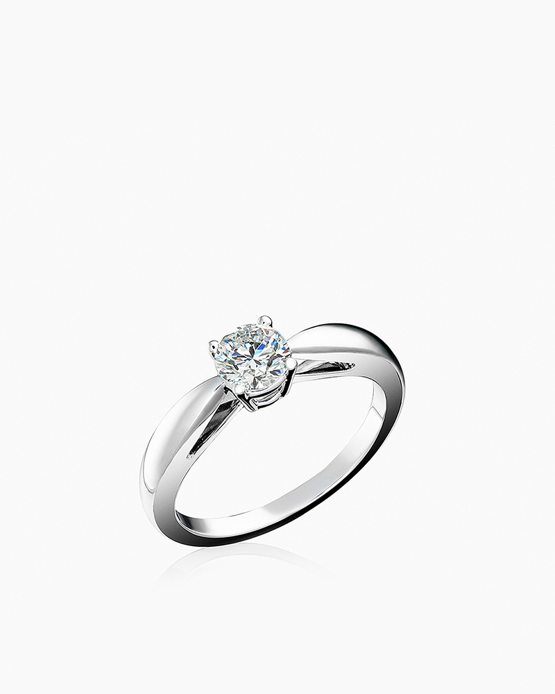 Кольцо из золота с камнем Бриллиант фото, цены