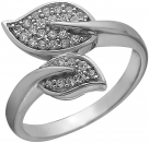 Кольцо из серебра с камнем Куб цирконий фото, цены