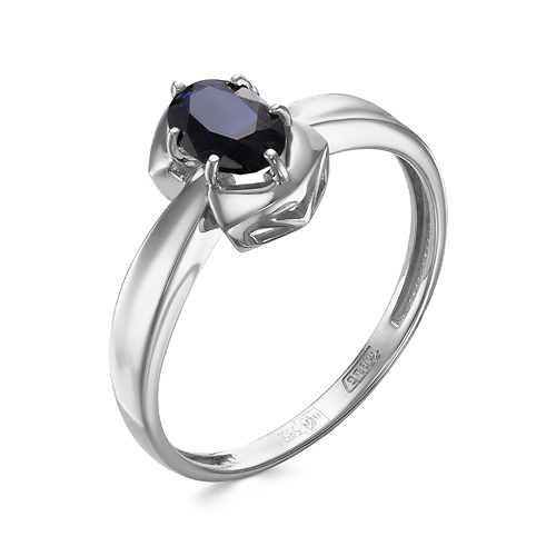 Кольцо из золота с камнем Сапфир фото, цены