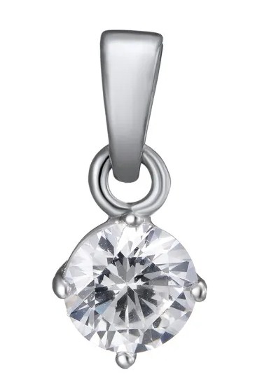 Кулон из серебра с камнем Циркон фото, цены